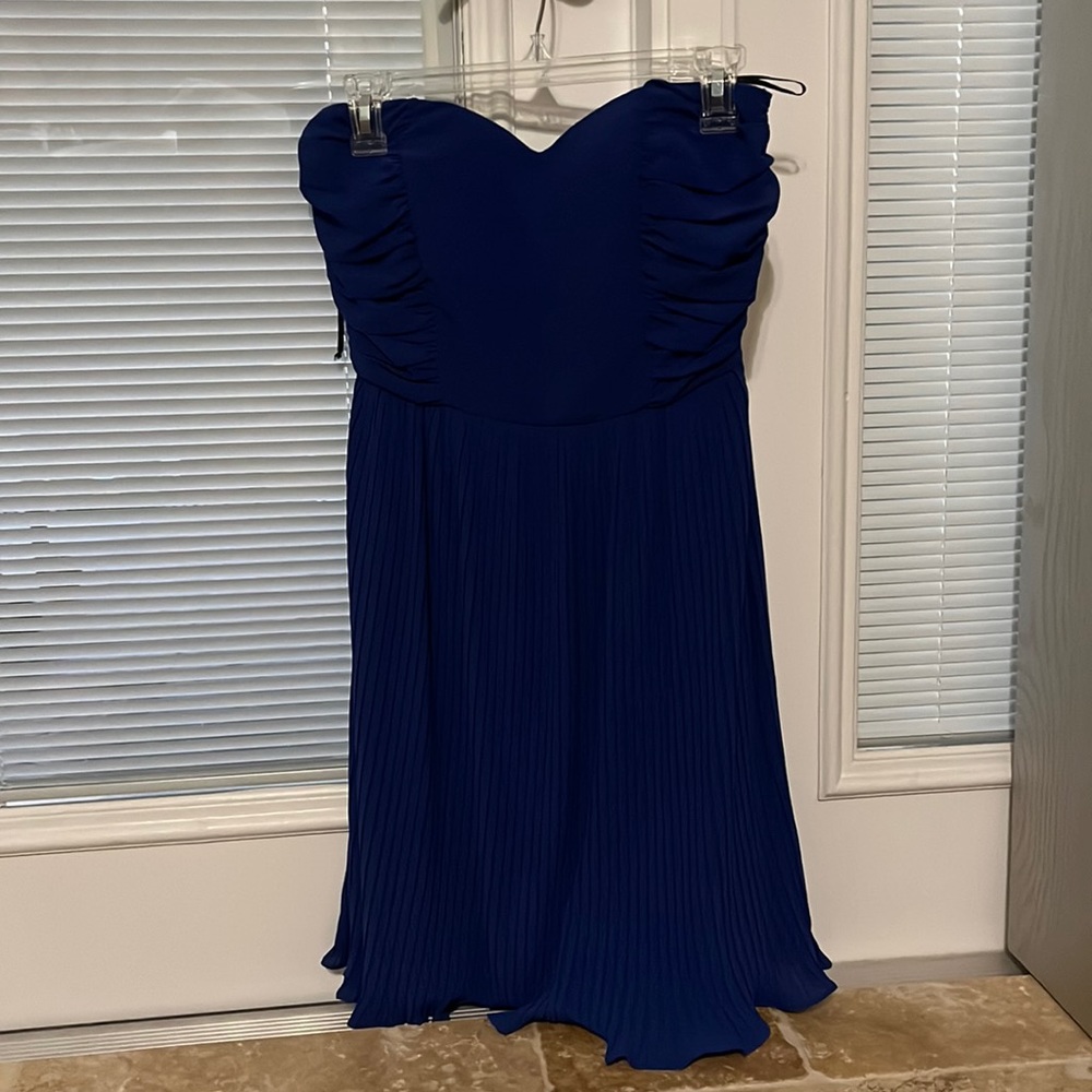 Blue Strapless Dress (5/48)